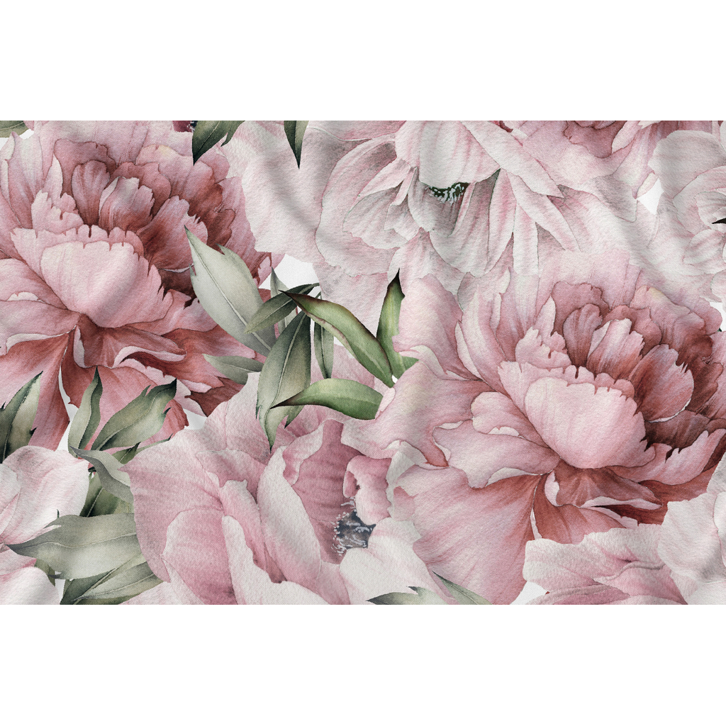 Obrus w różowe kwiaty 140x220 cm
