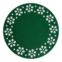 Podkładka świąteczna filcowa okrągła zielona 30 cmOWA zielona okrągła 30 cm