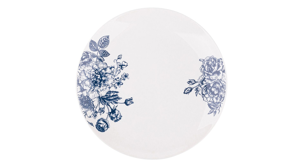 Talerz deserowy porcelanowy w kwiaty ELISABETH 20 cm