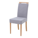 Krzesło tapicerowane szare MALIBU