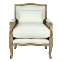 Fotel wypoczynkowy biały vintage ACOLLO