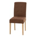 Krzesło tapicerowane brązowe BALPO