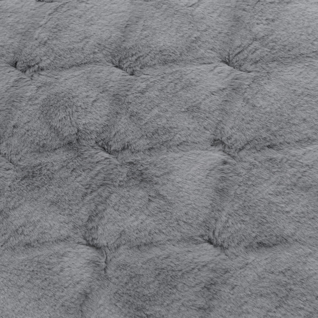 Dywan - imitacja futra JAQUARD CIEMNY SZARY 160x230 cm