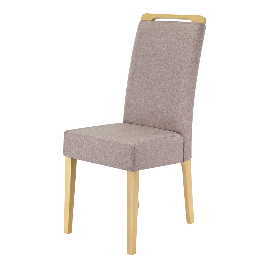 Krzesło tapicerowane różowe URSIN