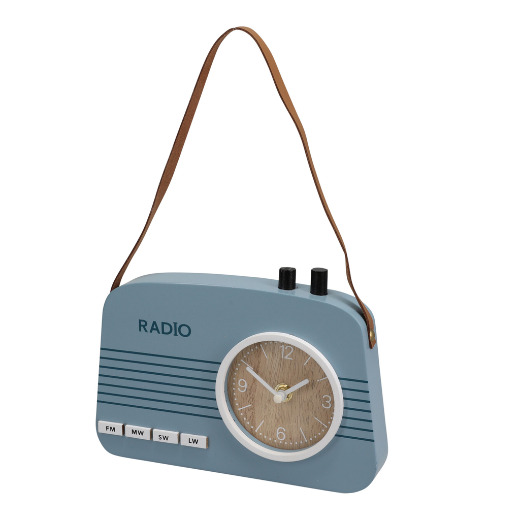 Zegar stojący dla dzieci RADIO niebieski