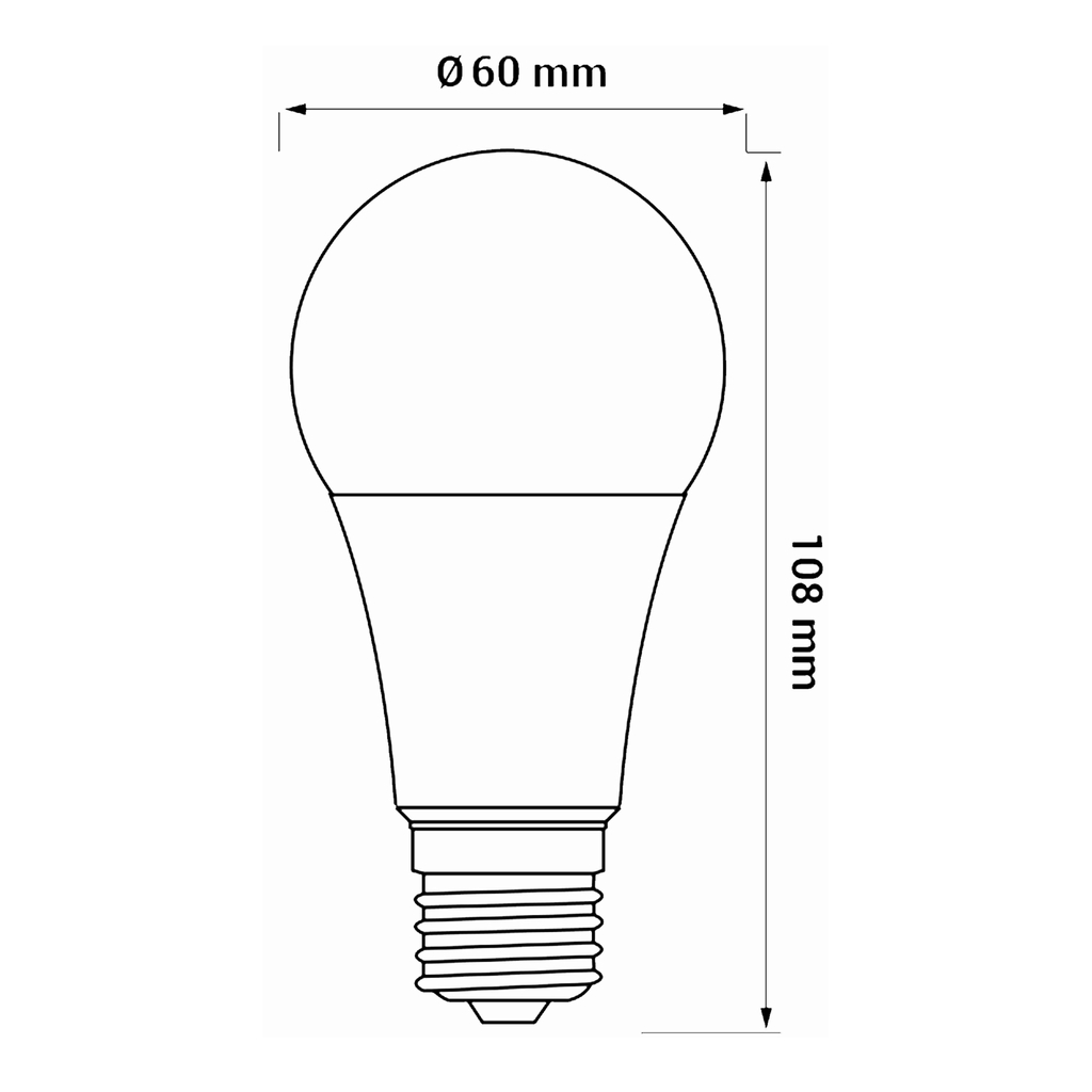 Żarówka LED E27 8,5W barwa neutralna ORO-ATOS-E27-A60-8,5W-DW