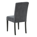 Krzesło tapicerowane szare sztruks BALPO
