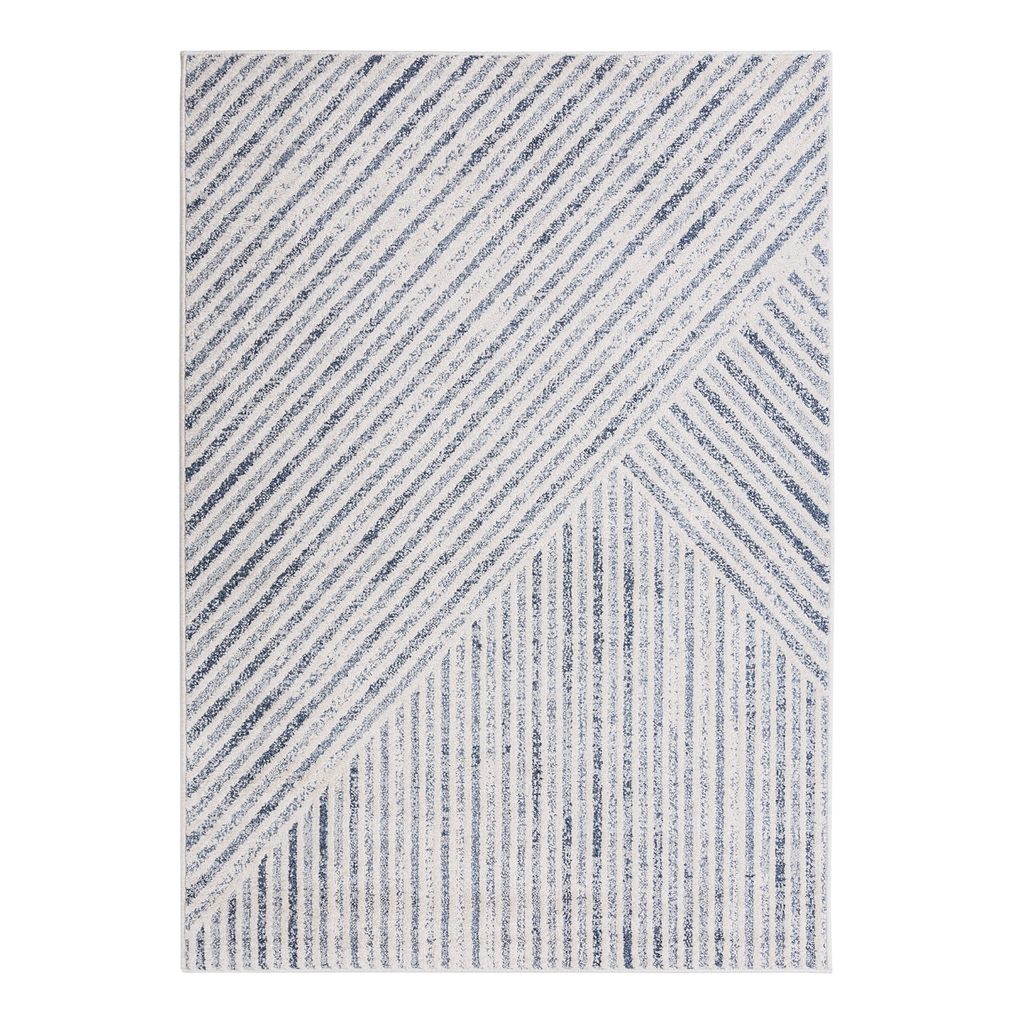 Dywan geometryczny niebieski PAULA 160x230 cm