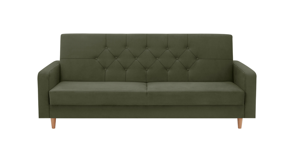 Sofa rozkładana oliwkowa LOBOC