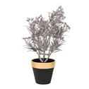Sztuczna roślina w kolorze srebrnym w doniczce 24 cm MIX
