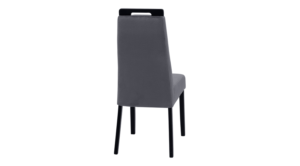 Krzesło tapicerowane szare IMPI buk black