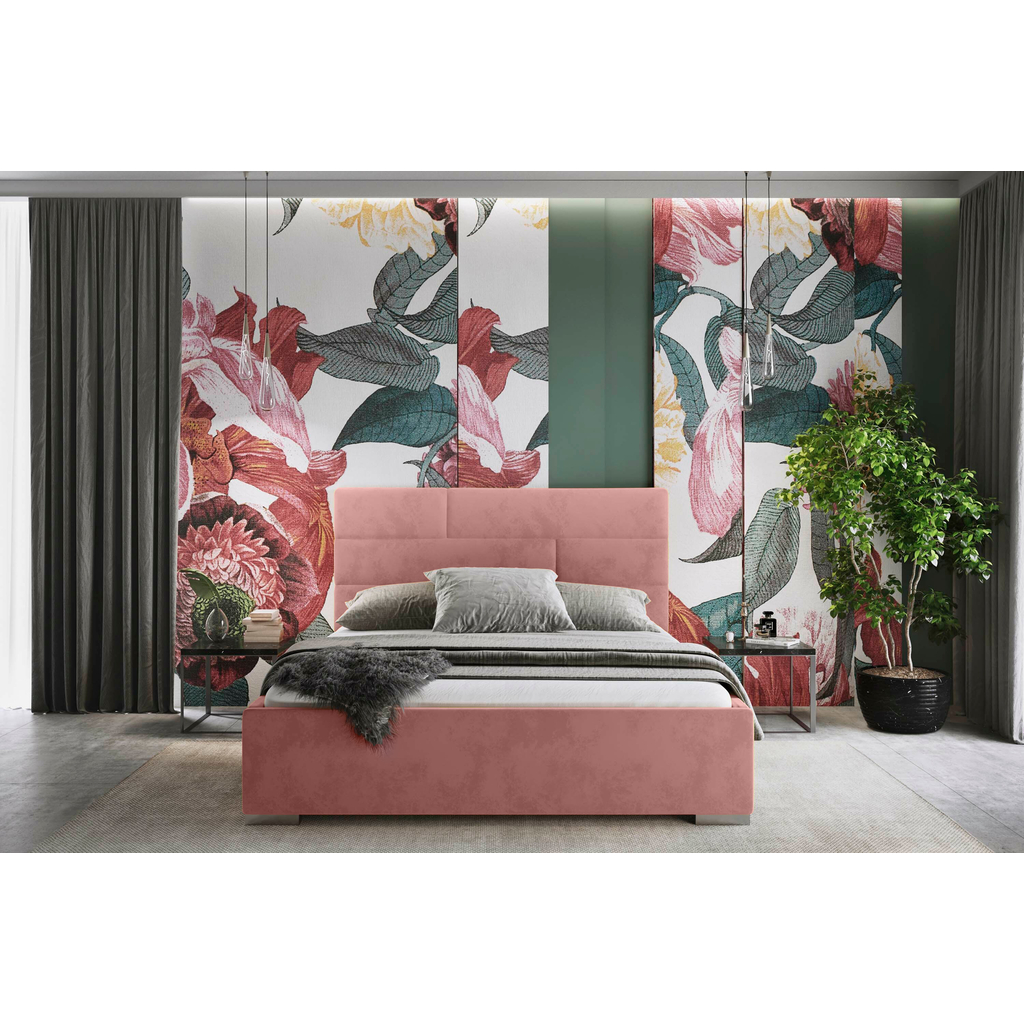 Łóżko różowe MEZO 120x200 cm