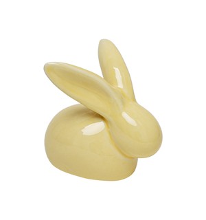 Figurka ceramiczna żółty ZAJĄC 9 cm