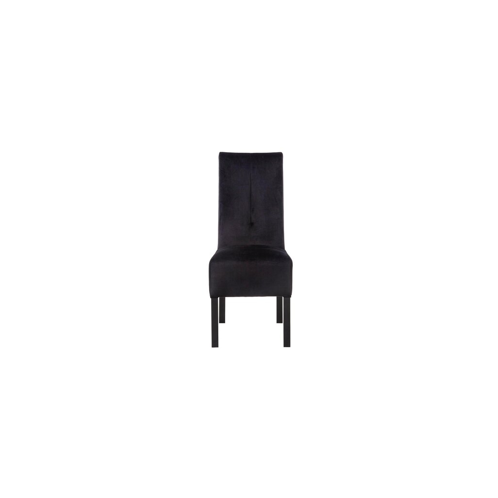 Krzesło tapicerowane czarne BLAINE