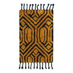 Dywanik bawełniany z frędzlami żółty SANTE 50x80 cm