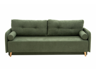 Sofa rozkładana 3-osobowa zielona TAMPA
