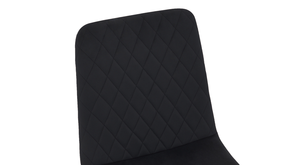 Krzesło tapicerowane pikowane ALLINA czarne