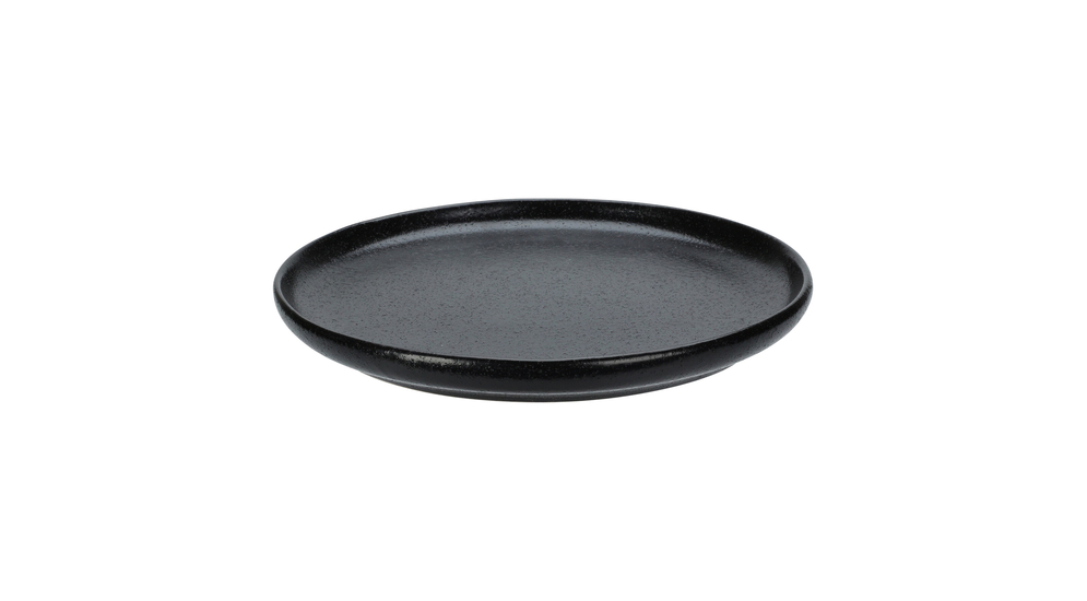 Talerz deserowy ceramiczny czarny 21 cm