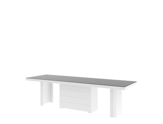 Stół rozkładany KOLOS II MAT szary / biały