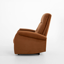 Fotel z elektryczną funkcją relaks brązowy LENTO