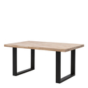 Stół industrialny z drewnianym blatem z nogami U IRIS 180x100 cm