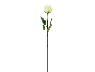 Sztuczny kwiat kremowa RÓŻA 59 cm