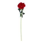Sztuczny kwiat róża czerwona 74 cm