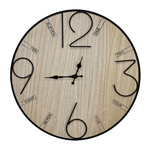 Zegar rustykalny na ścianę drewniany 50 cm