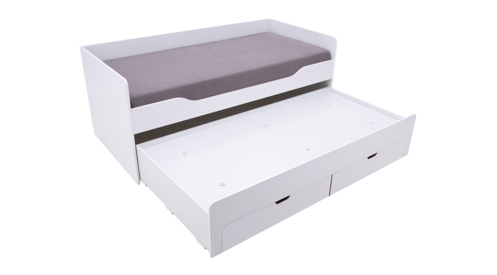 Łóżko z dostawką RICO ze stelażem i szufladami
