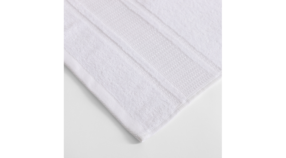 Ręcznik z bawełny o białym kolorze
