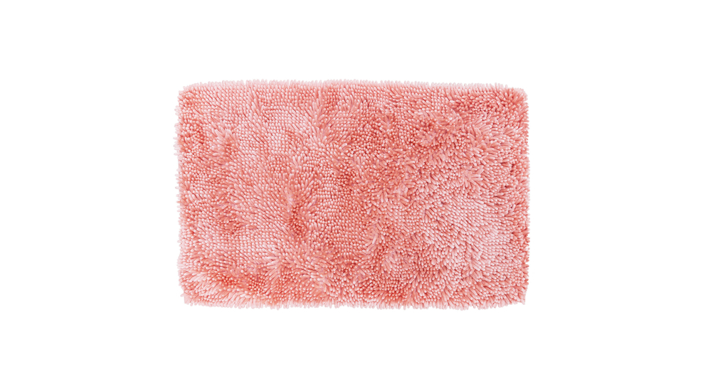 Dywanik łazienkowy różowy shaggy SILAS 50x80 cm