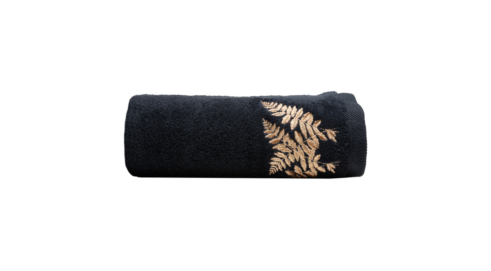 Ręcznik bawełniany czarny LANNA 50x100 cm