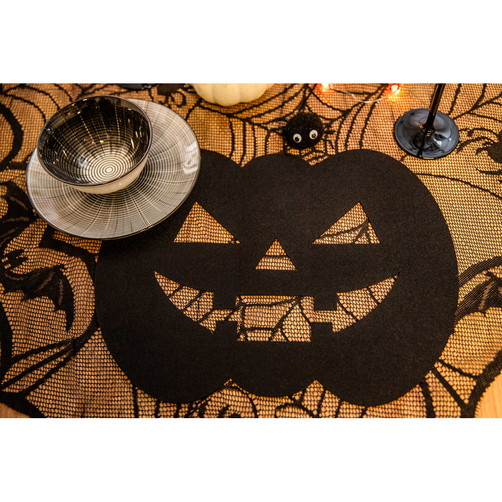 Podkładka na Halloween czarna SPOOKY 38x30 cm