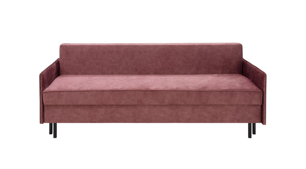 Sofa rozkładana różowa NELLY