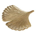 Patera dekoracyjna liść złota GINKO 29,5 cm