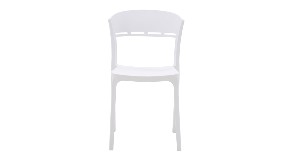 Krzesło do jadalni białe KNITT