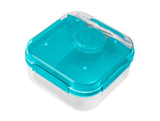 Pojemnik lunchbox z przegródkami niebieski LIDO 1,6l