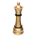 Dekoracja figura szachowa złoto-czarna HETMAN 25,5 cm