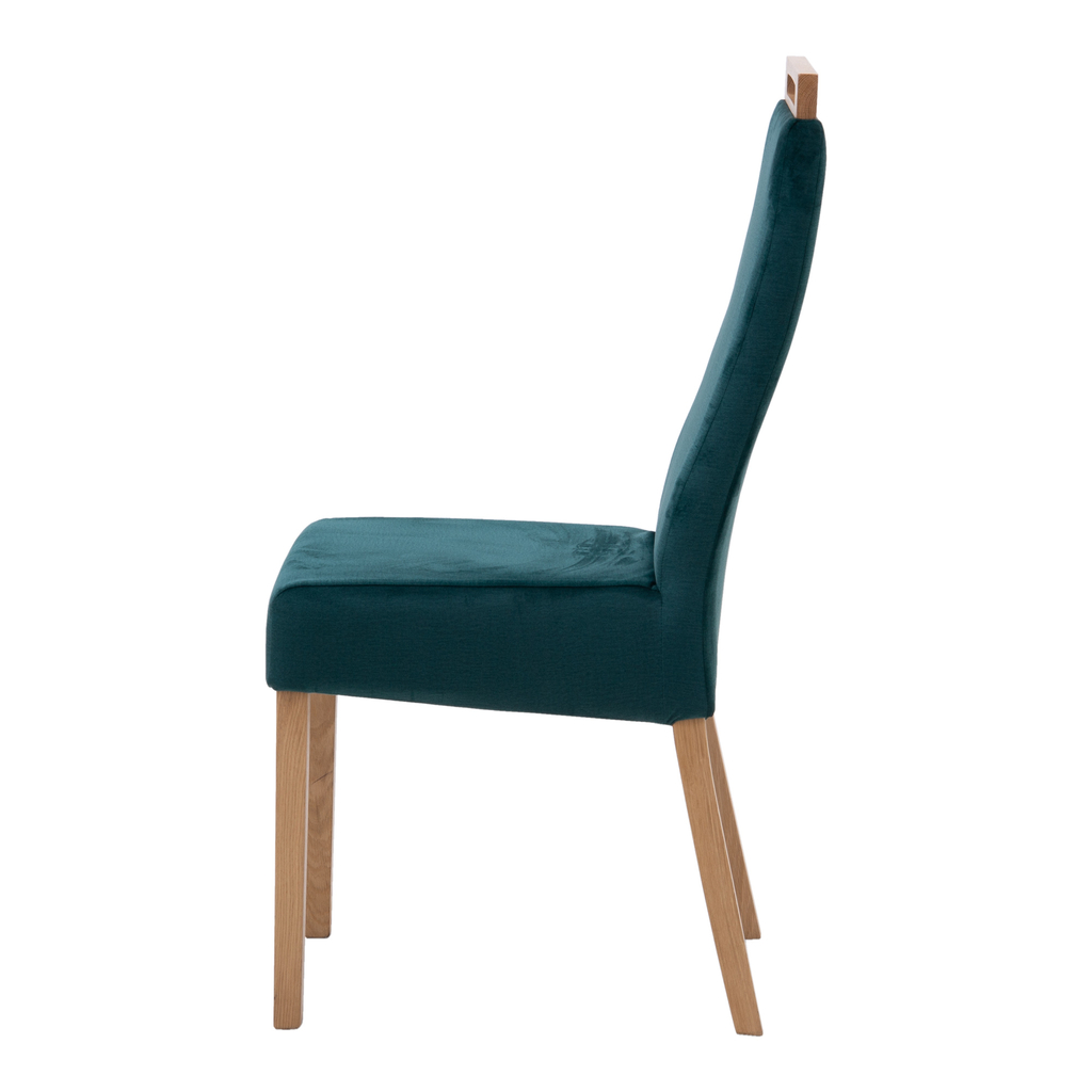 Krzesło tapicerowane butelkowa zieleń PIMI