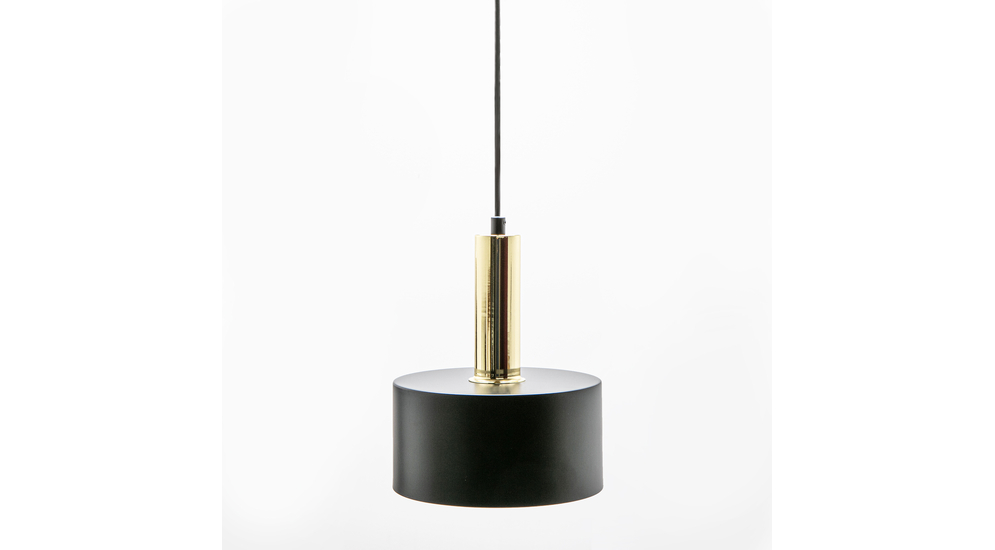 Lampa wisząca czarno-złota LEO 20 cm