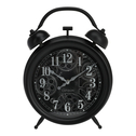 Zegar z podwójnym mechanizem czarny 29,6x38,7 cm