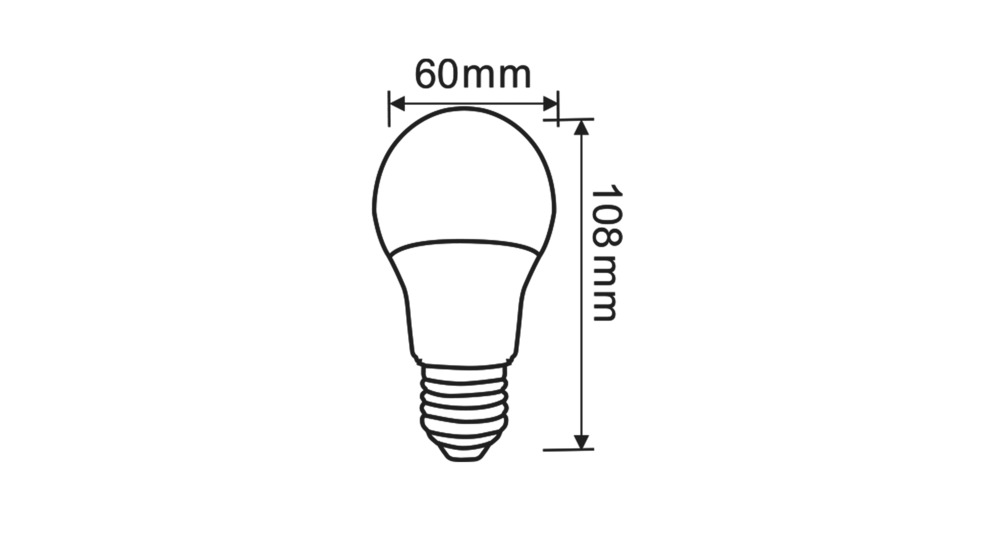 Żarówka LED E27 9W barwa neutralna ORO-ATOS-E27-A60-9W