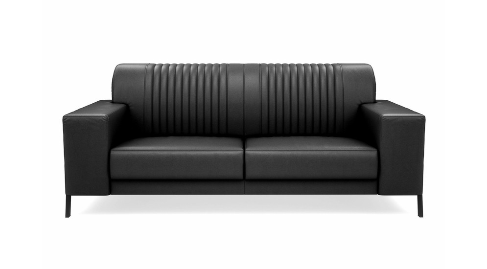 Sofa skórzana czarna ZENIT