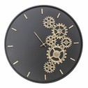 Zegar ścienny czarno-złoty 55 cm