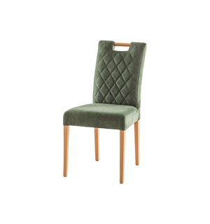 Krzesło tapicerowane szałwia BARCA