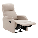 Fotel wypoczynkowy z funkcją relaksu beżowy CATRES