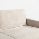 Sofa rozkładana 3-osobowa kremowa SAVI
