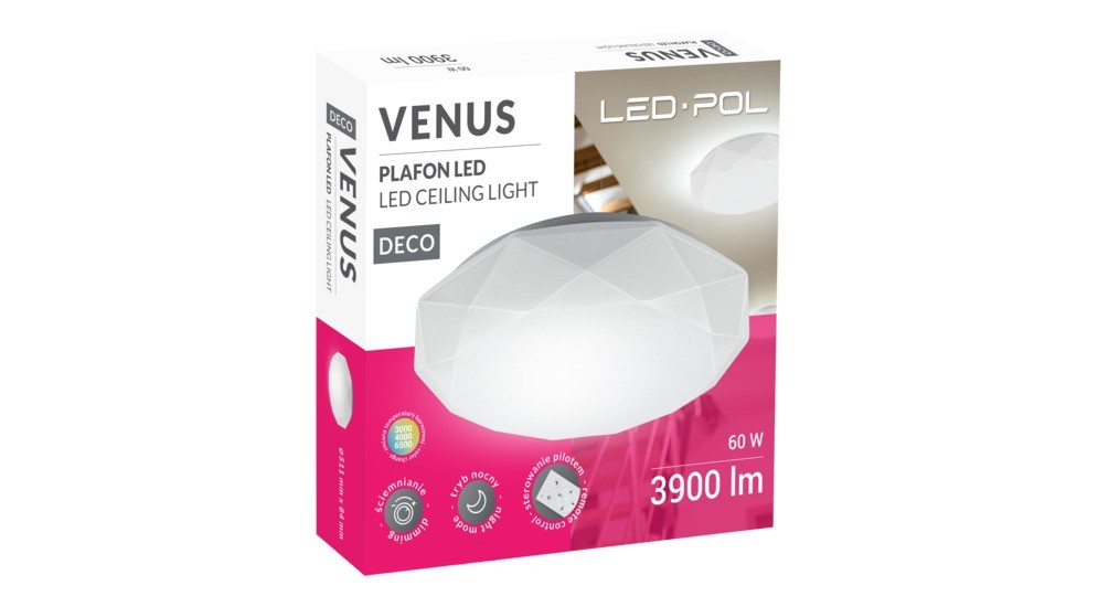 Lampa sufitowa VENUS LED 60 W
