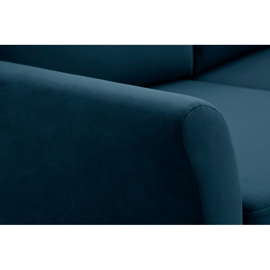 Sofa welurowa ciemnoniebieska TULON