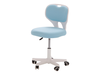 Fotel biurowy błękitno-biały MELLODY